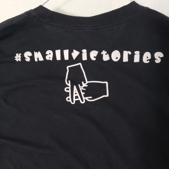 Next Level t-shirt Mondays We Do Butt Stuff Women's size large Black & White - Picture 4 of 6